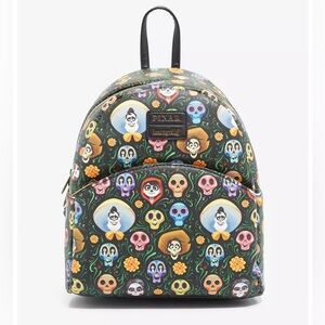 Loungefly Disney Pixar Coco Skulls Mini Backpack dia de los muertos halloween